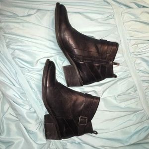 Vince Camuto black booties